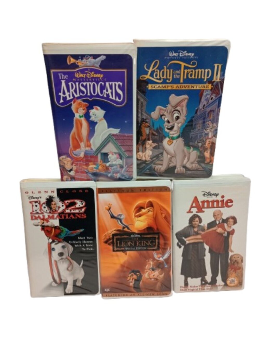 Disney Family VHS 5 Movie Bundle Lot